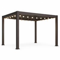 Pergola 10'X12' with Adjustable Roof & Thick Aluminum Frame for All Weather